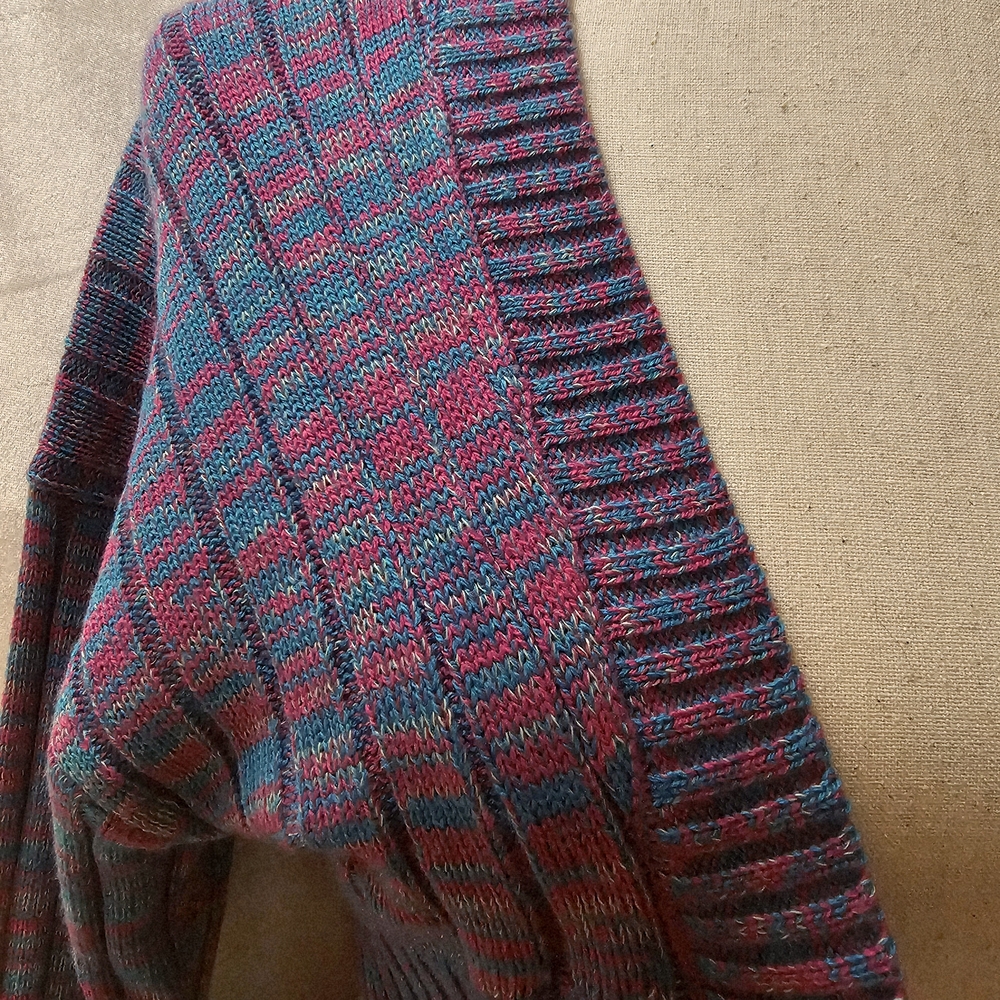 Wild Fable Vibrant Pink and Teal Cardigan - Picture 10 of 11